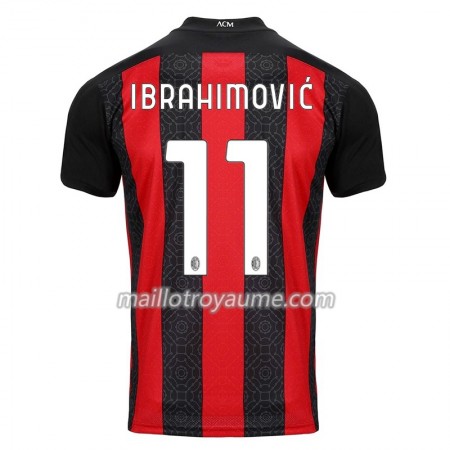Maillot Foot Homme AC Milan Zlatan Ibrahimovic 11 Domicile 2020-2021